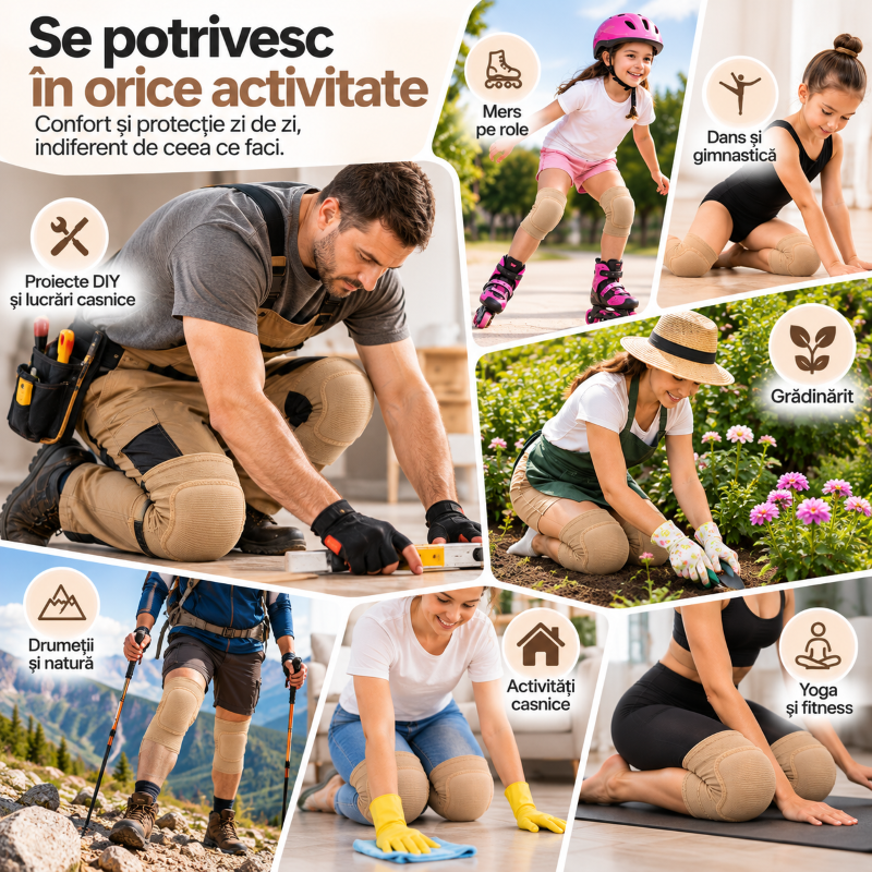 Utilizări multiple ale genunchierelor